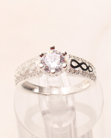 marimea 59 - Inel argint si cubic zirconia, gr2.9