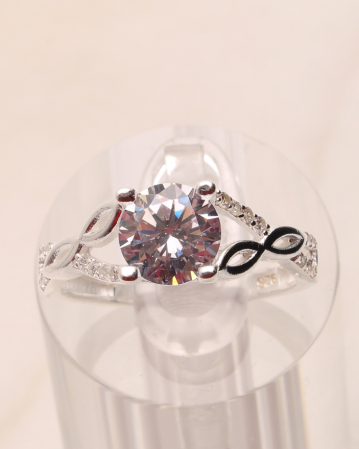 marimea 58 - Inel argint si cubic zirconia, gr3.1