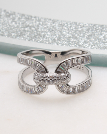 INELE ARGINT - Inel argint si cubic zirconia, gr3.2