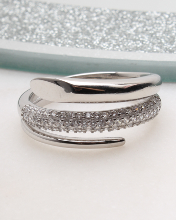 INELE ARGINT - Inel argint si cubic zirconia, gr3.9
