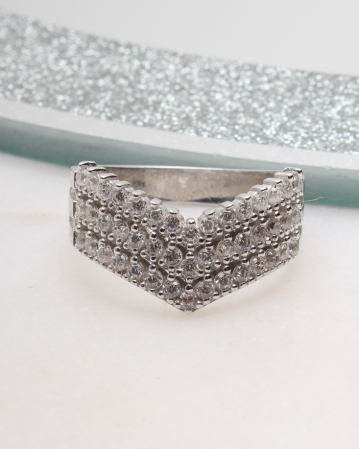 INELE ARGINT - Inel argint si cubic zirconia, gr3.9