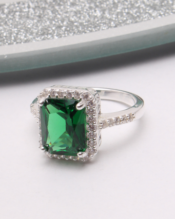 INELE ARGINT - Inel argint si cubic zirconia, gr4