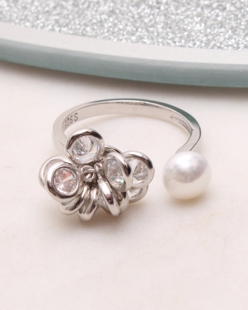 INELE ARGINT - Inel argint si cubic zirconia, gr4.5