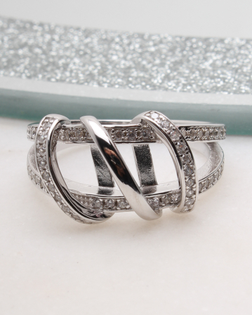 INELE ARGINT - Inel argint si cubic zirconia, gr4.7