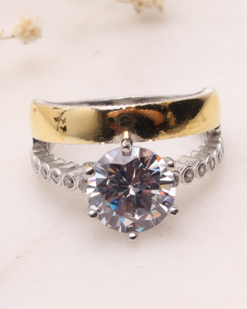 INELE ARGINT - Inel argint si cubic zirconia, gr4.7