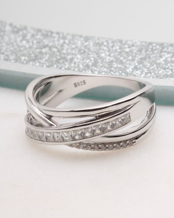 INELE ARGINT - Inel argint si cubic zirconia, gr4.8