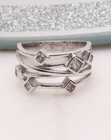 INELE ARGINT - Inel argint si cubic zirconia, gr5.2