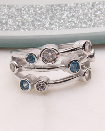 INELE ARGINT - Inel argint si cubic zirconia, gr5.6