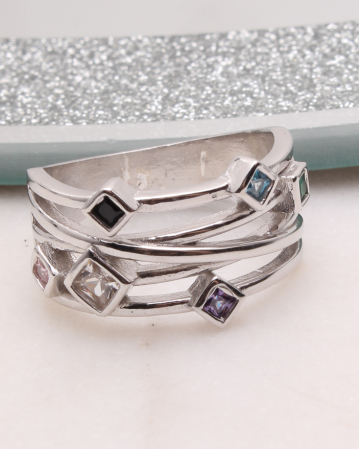 INELE ARGINT - Inel argint si cubic zirconia, gr5.6