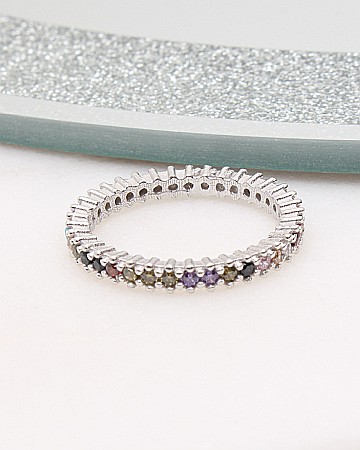 Inele din argint si cubic zirconia - Inel argint tennis cod 1-50129, gr2.2