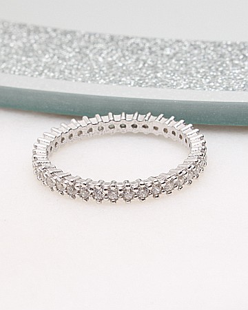 Inele din argint si cubic zirconia - Inel argint tennis cod 1-50151, gr2