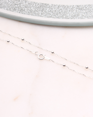 LANTISOARE ARGINT - Lantisor argint cu bilute, gr1.7