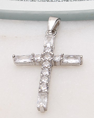 CRUCIULITE SI ICONITE ARGINT - Pandantiv argint cruciulita sfintita cod 6-51259. gr2