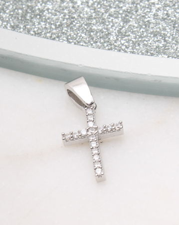 CRUCIULITE SI ICONITE ARGINT - Pandantiv argint cruciulita sfintita. gr0.6