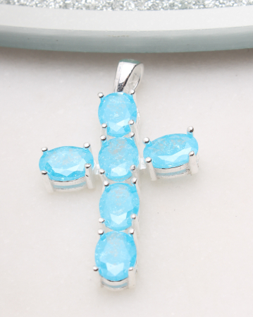 CRUCIULITE SI ICONITE ARGINT - Pandantiv argint cruciulita sfintita. gr3.9