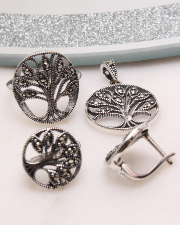 SETURI ARGINT - Set argint cu marcasite, gr10.2