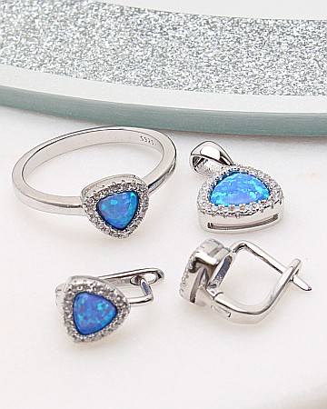marimea 54 - Set argint cu opal cod 3-50271, gr5