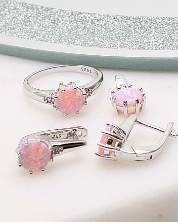marimea 54 - Set argint cu opal cod 3-50279, gr7.1