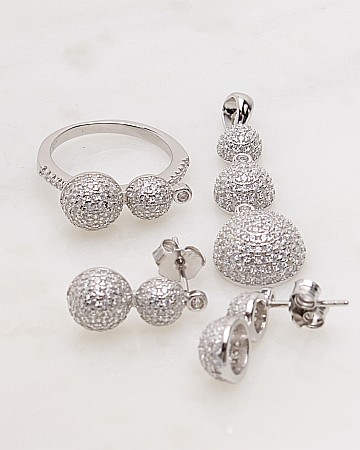 marimea 53 - Set argint si cubic zirconia cod 3-48314, gr9.4