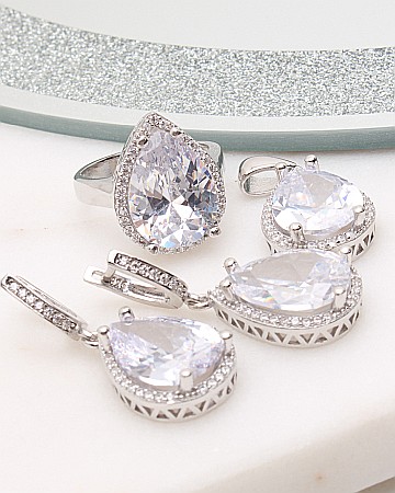 marimea 57 - Set argint si cubic zirconia cod 3-50187, gr24.5