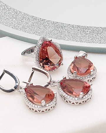 marimea 57 - Set argint si cubic zirconia cod 3-50188, gr19.4