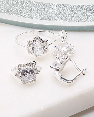 Seturi din argint si cubic zirconia - Set argint si cubic zirconia cod 3-50613, gr10