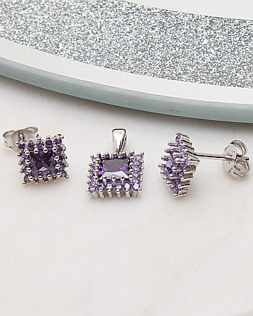Seturi din argint si cubic zirconia - Set argint si cubic zirconia cod 3-50783, gr2.7