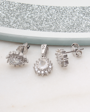 SETURI ARGINT - Set argint si cubic zirconia, gr2.3