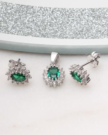 SETURI ARGINT - Set argint si cubic zirconia, gr2.3