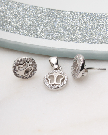 SETURI ARGINT - Set argint si cubic zirconia, gr2
