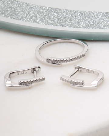 SETURI ARGINT - Set argint si cubic zirconia, gr5