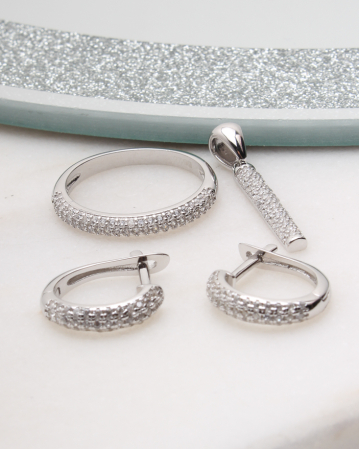 SETURI ARGINT - Set argint si cubic zirconia, gr5.3