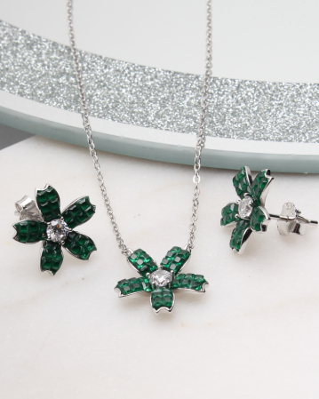 SETURI ARGINT - Set argint si cubic zirconia, gr5.5