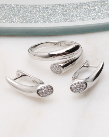 marimea 57 - Set argint si cubic zirconia, gr6
