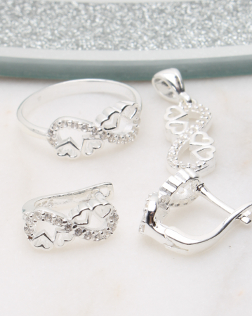 marimea 58 - Set argint si cubic zirconia, gr6.6