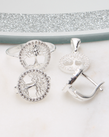 marimea 58 - Set argint si cubic zirconia, gr6.8