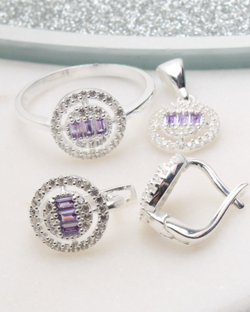 SETURI ARGINT - Set argint si cubic zirconia, gr6.8