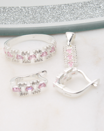 marimea 59 - Set argint si cubic zirconia, gr6.9
