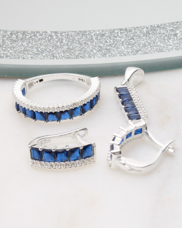 marimea 58 - Set argint si cubic zirconia, gr7.3