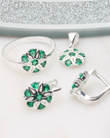 marimea 58 - Set argint si cubic zirconia, gr7.5
