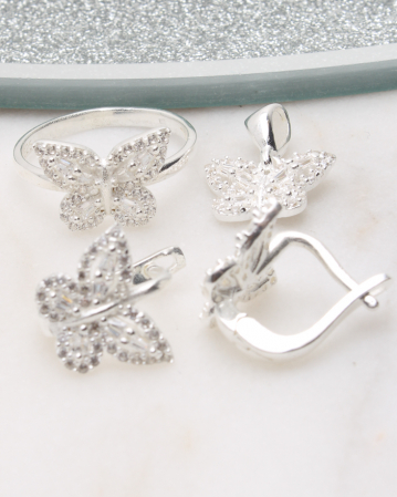 marimea 55 - Set argint si cubic zirconia, gr8