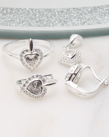 marimea 58 - Set argint si cubic zirconia, gr8.2