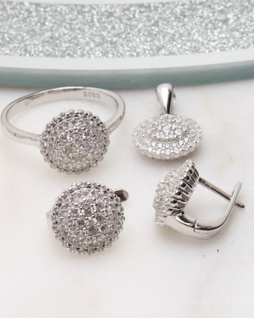 marimea 58 - Set argint si cubic zirconia, gr8