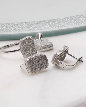 marimea 59 - Set argint si cubic zirconia, gr8.5