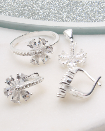 SETURI ARGINT - Set argint si cubic zirconia, gr9.4