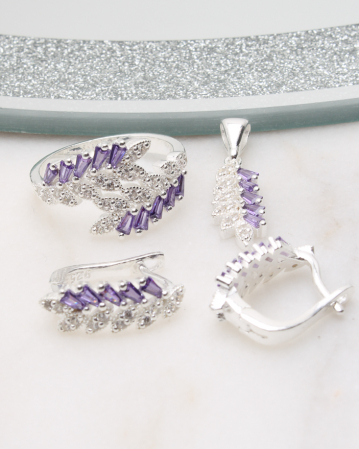 marimea 58 - Set argint si cubic zirconia, gr9.5