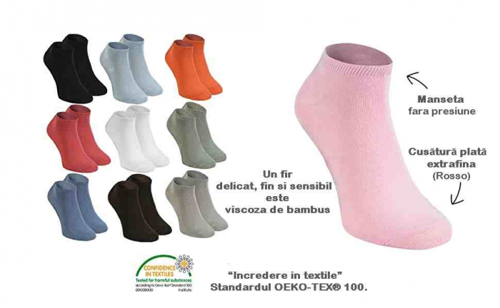 SOSETE SCURTE DIN BAMBUS-Gri-31(46-47) [10]
