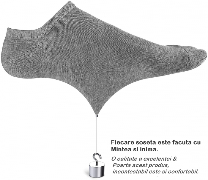 SOSETE SCURTE DIN BAMBUS-Gri-31(46-47) [8]