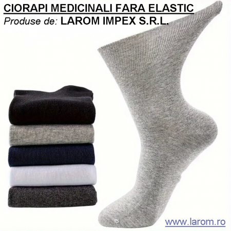 ȘOSETE MEDICINALE FĂRĂ ELASTIC DIN BUMBAC [3]