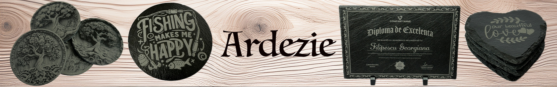 piatra ardezie gravura laser